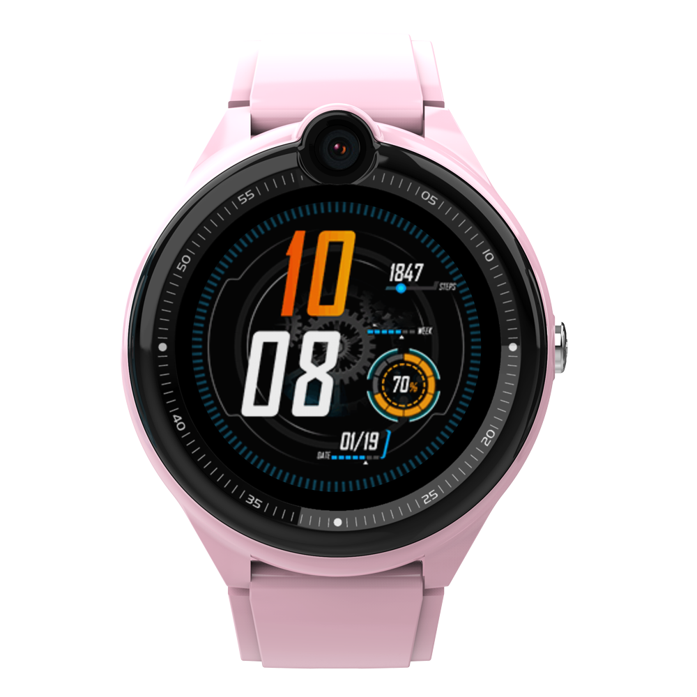 Ceas smartwatch GPS copii Techone KT26, Roz Ceas smartwatch GPS copii Techone KT26, Roz